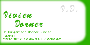 vivien dorner business card